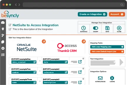 NetSuite to Access Charity CRM integration