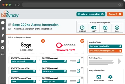Sage 200 to Access Charity CRM integration